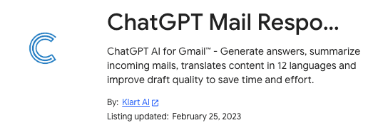 ChatGPT Mail Responder