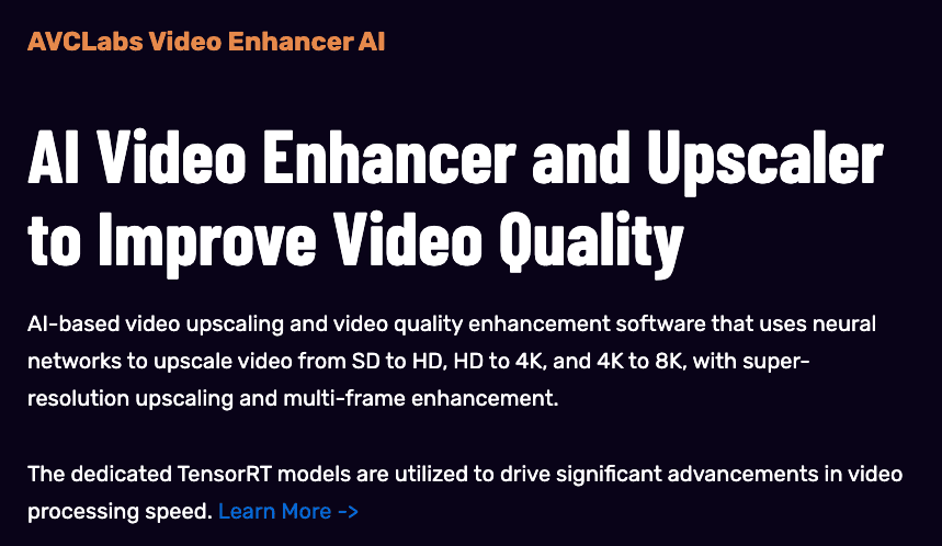 AVCLabs Video Enhancer