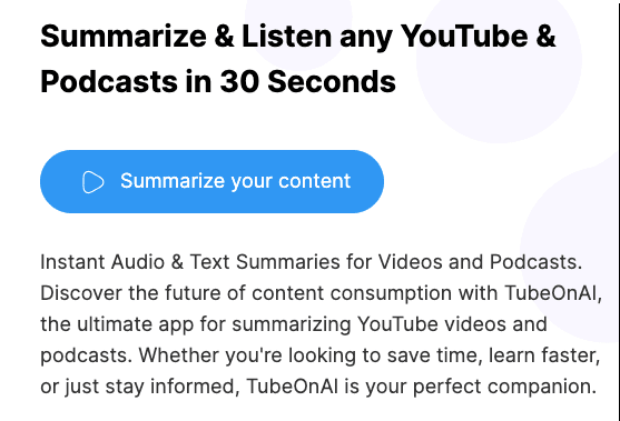 TubeOnAI